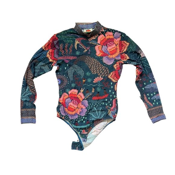 FARM Rio Multicolor Floral Bodysuit - Picture 1 of 5